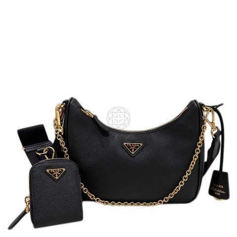 Prada multi pochette discount leather